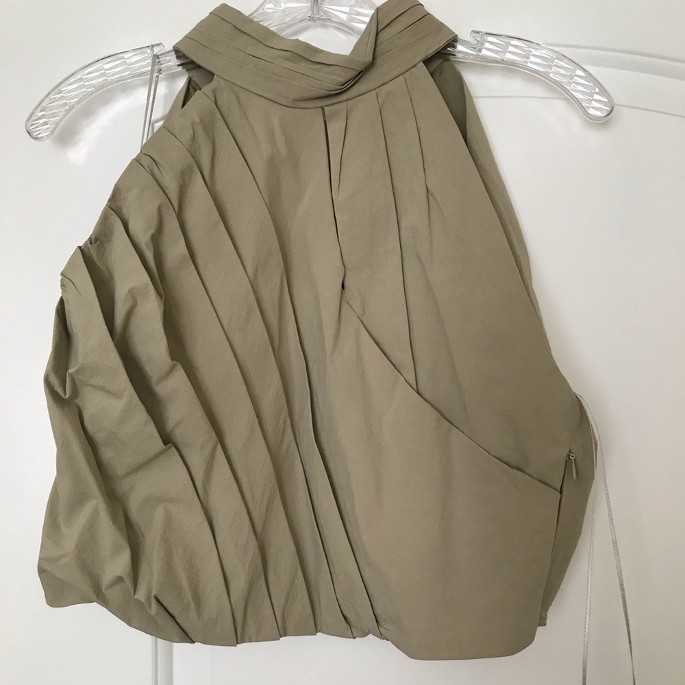 Zara halter top beige NWT